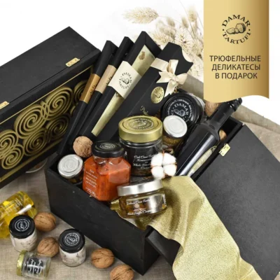 Подарочный набор для гурманов с шоколадом и продуктами из трюфеля Maxi set Truff